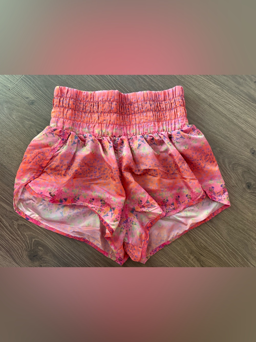 Natural Life Boho Live Happy High Waisted Running Shorts Size M Casual Colorful